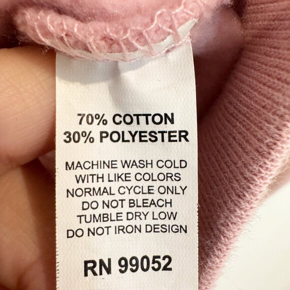 Glossier Original Pink Hoodie Pullover Sweatshirt Cozy Fleece Loungewear Small - Picture 7 of 9